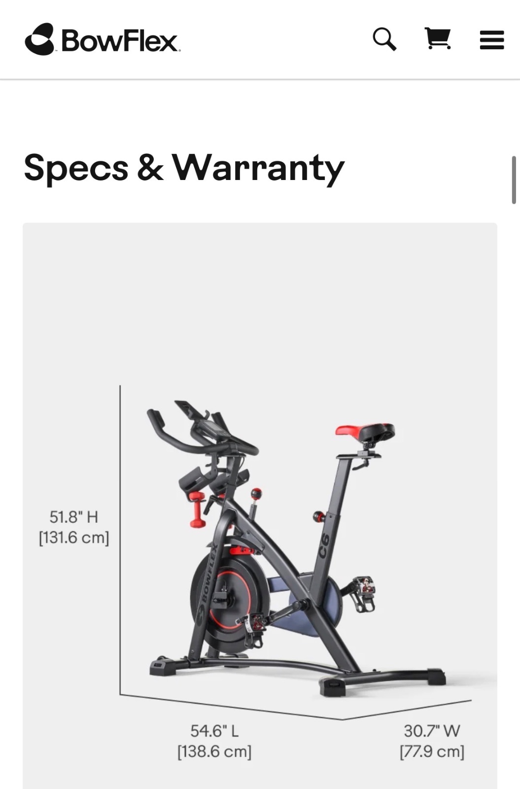 Bowflex C6 Bike, Includes Accessories - Like New - Massapequa, NY, photo 5 of 6