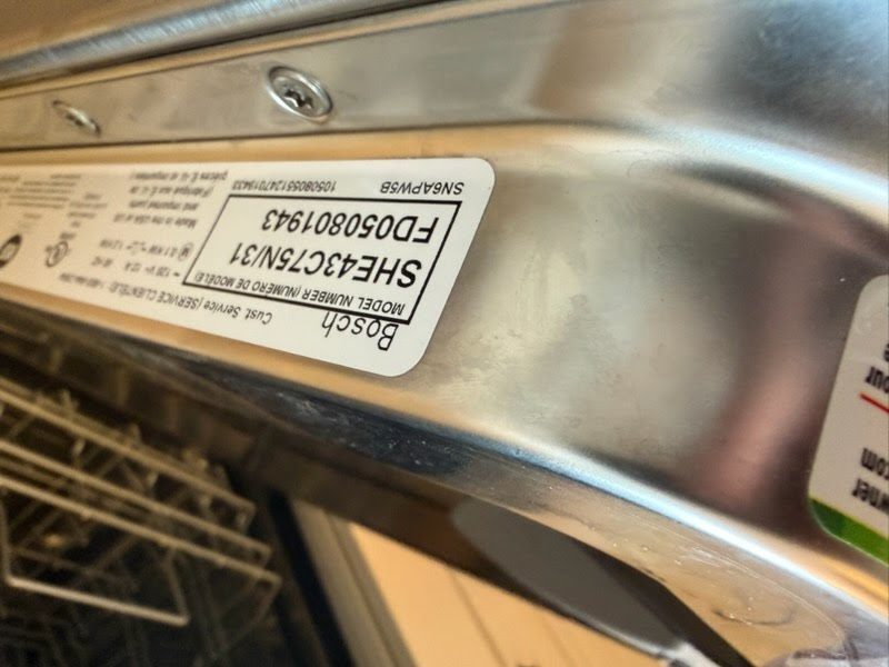 Bosch 24" Built-in Dishwasher, Stainless Steel Finish - Like New - Sunnyvale, CA, photo 3 of 5