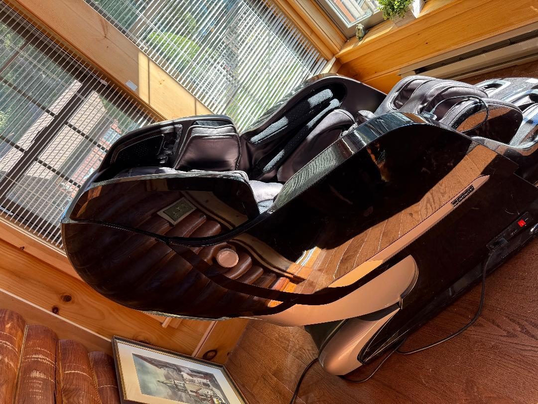 Infinity Imperial Massage Chair, Black Leather with Remote - Like New - 2017 – Southwick, MA, photo 2 of 2