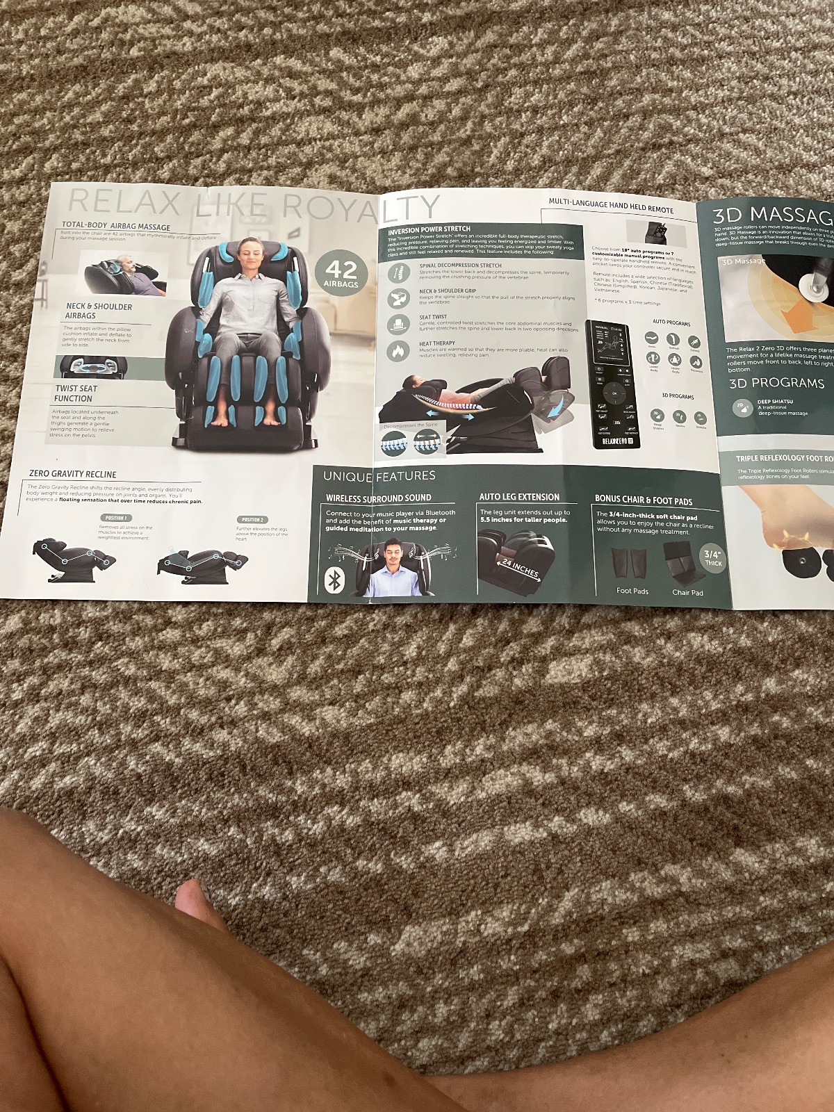 Daiwa Massage Chair DWA-9060 - Like New - Covina, CA, photo 4 of 6