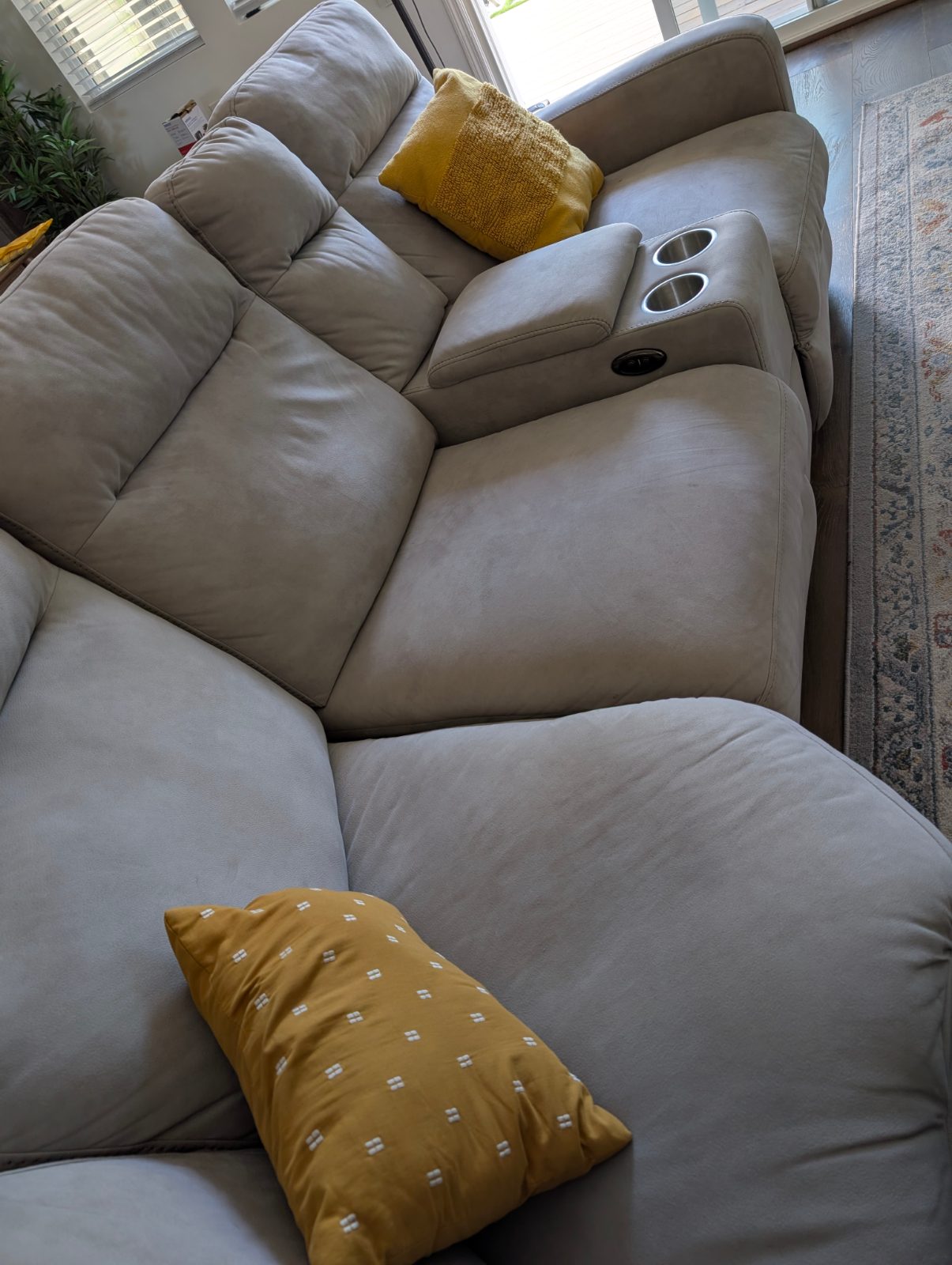 Living Spaces Sectional Recliner - Like New - Newark, CA, photo 2 of 4