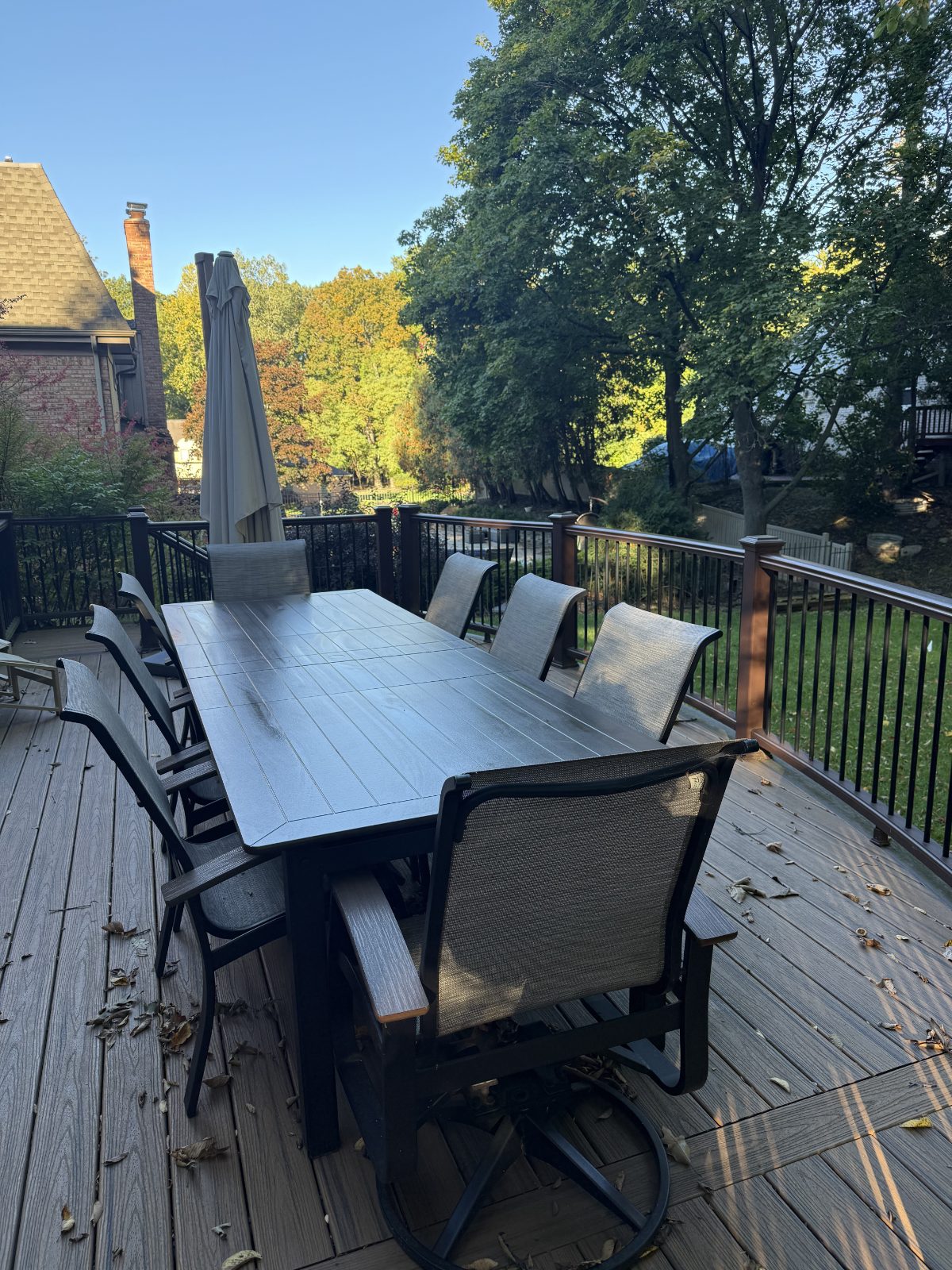 Telescope Casual 10ft MGP Patio Table and 8 Belle Isle Chairs - Like New - Oakland County, MI, photo 2 of 2