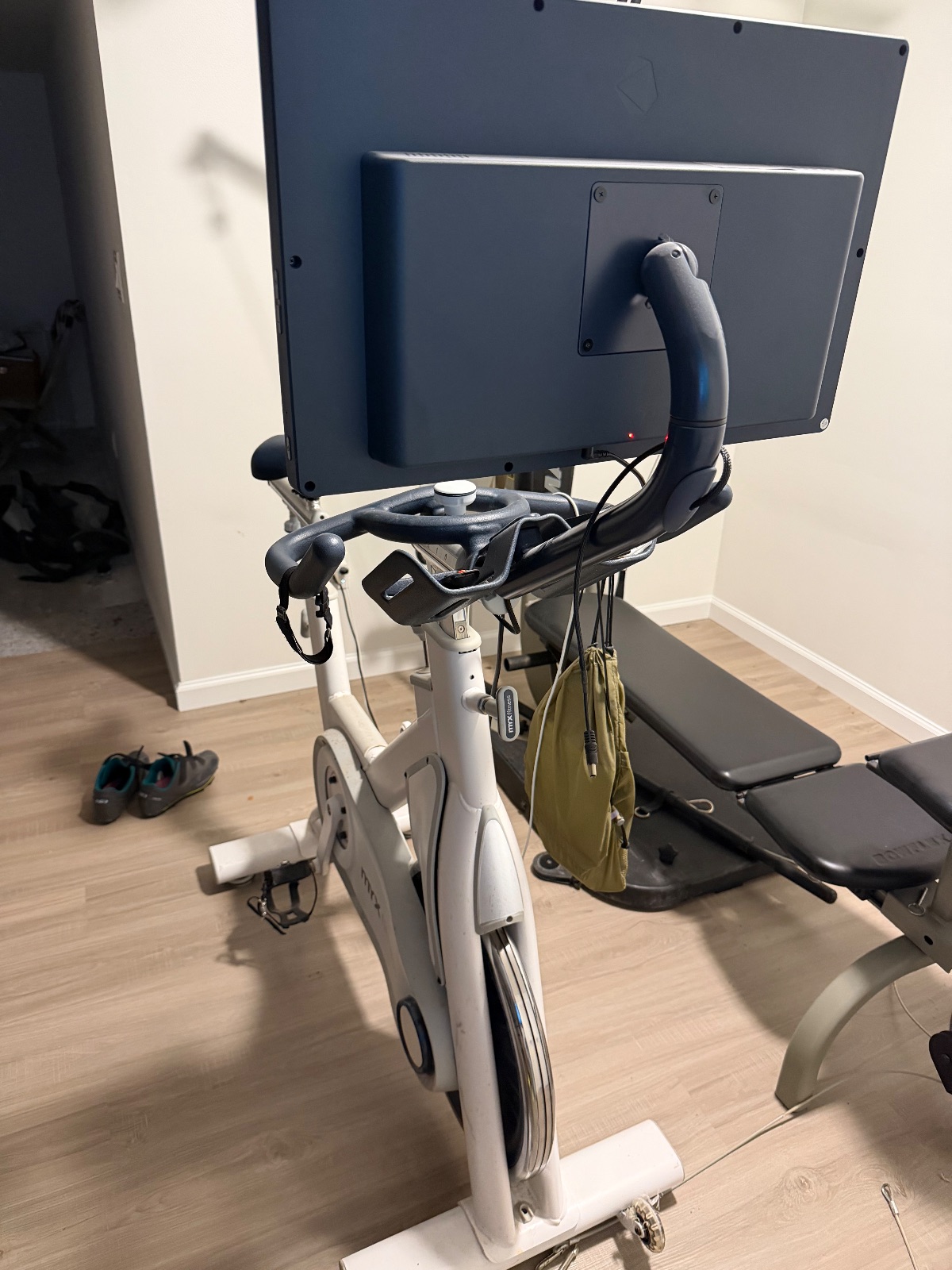 MYX Fitness Spin Bike, Swiveling Screen - Like New - 4 Oyster Creek Dr, Keyport, NJ, photo 2 of 2