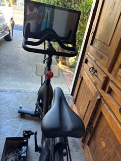 Peloton Original Bike + Touchscreen, Mat & Accessories - Excellent - 2020 - Corte Madera, CA, photo 3 of 4