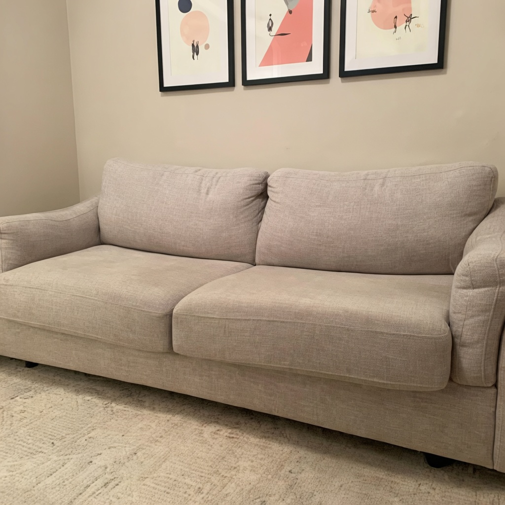 Living Spaces Queen Sleeper Sofa with Memory Foam Mattress - Like New – West Hollywood, CA
