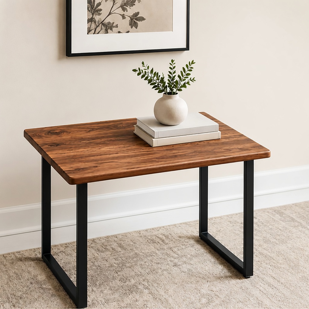 Modern Walnut Accent Table - New - Hermosa Beach, CA
