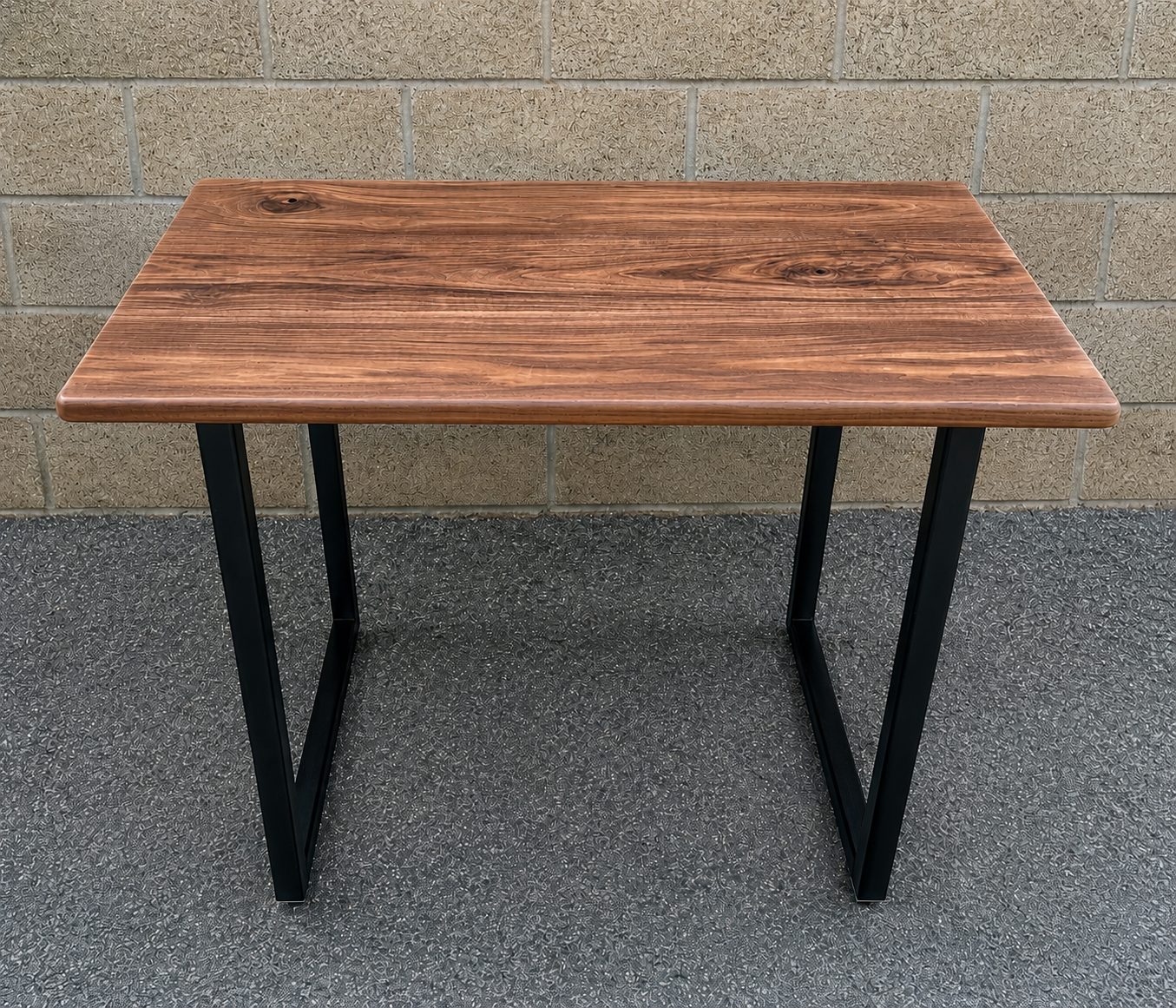 Modern Walnut Accent Table - New - Hermosa Beach, CA, photo 2 of 3