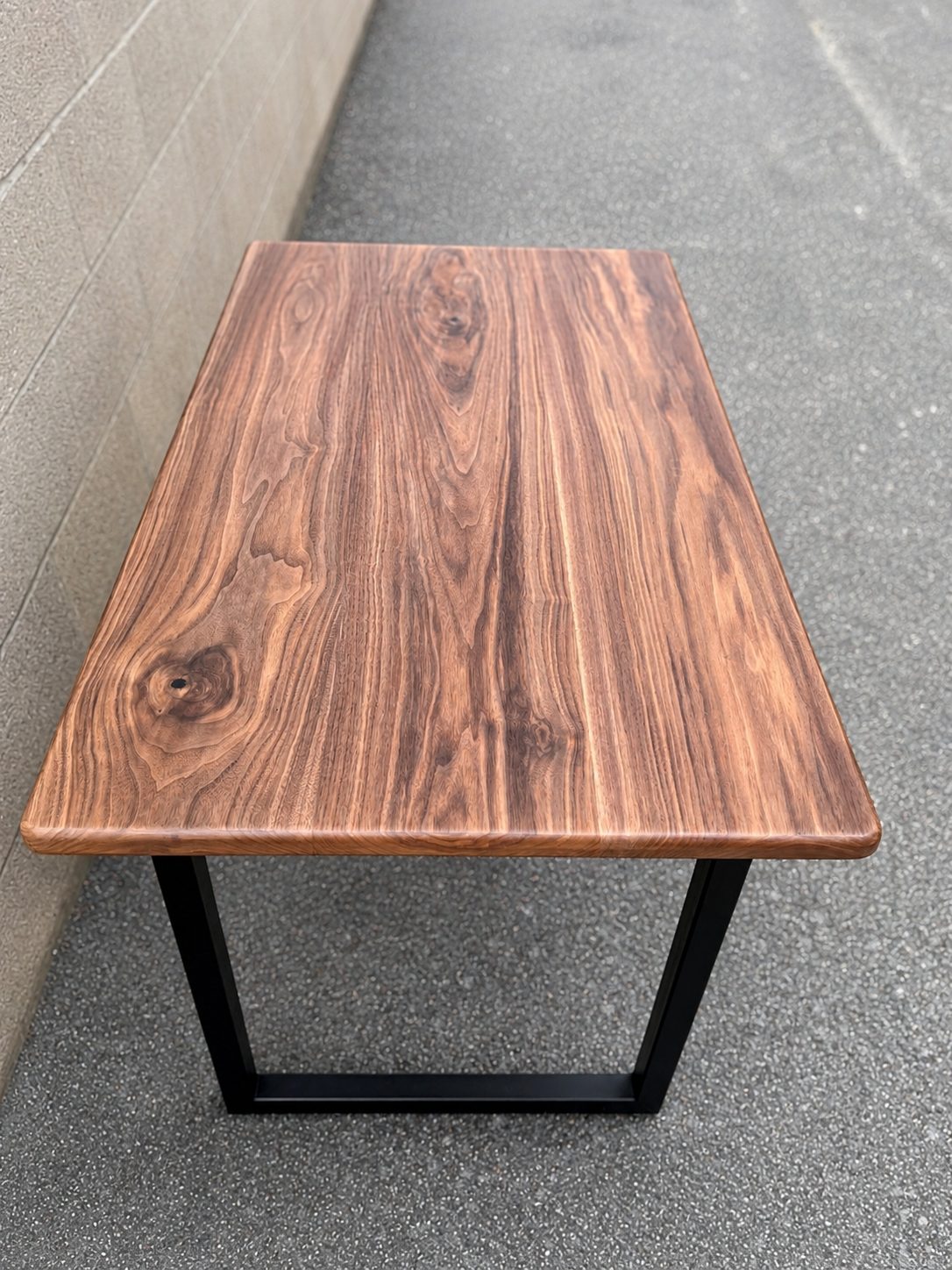 Modern Walnut Accent Table - New - Hermosa Beach, CA, photo 3 of 3