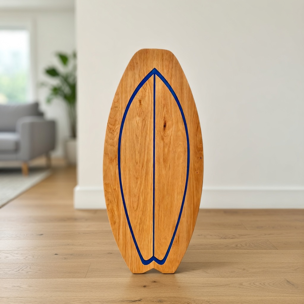 Wooden Surfboard Inspired Table Top - New - Hermosa Beach, CA
