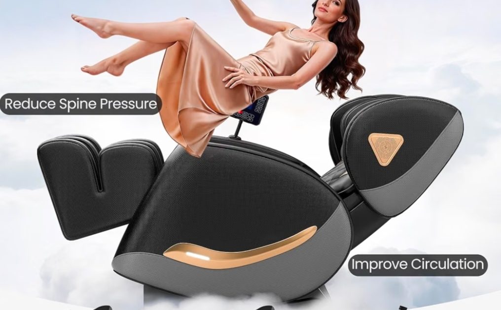 Jiatilunvo Massage Chair, Black Leather with Remote - Like New - 2026 - Dallas, TX, photo 2 of 9