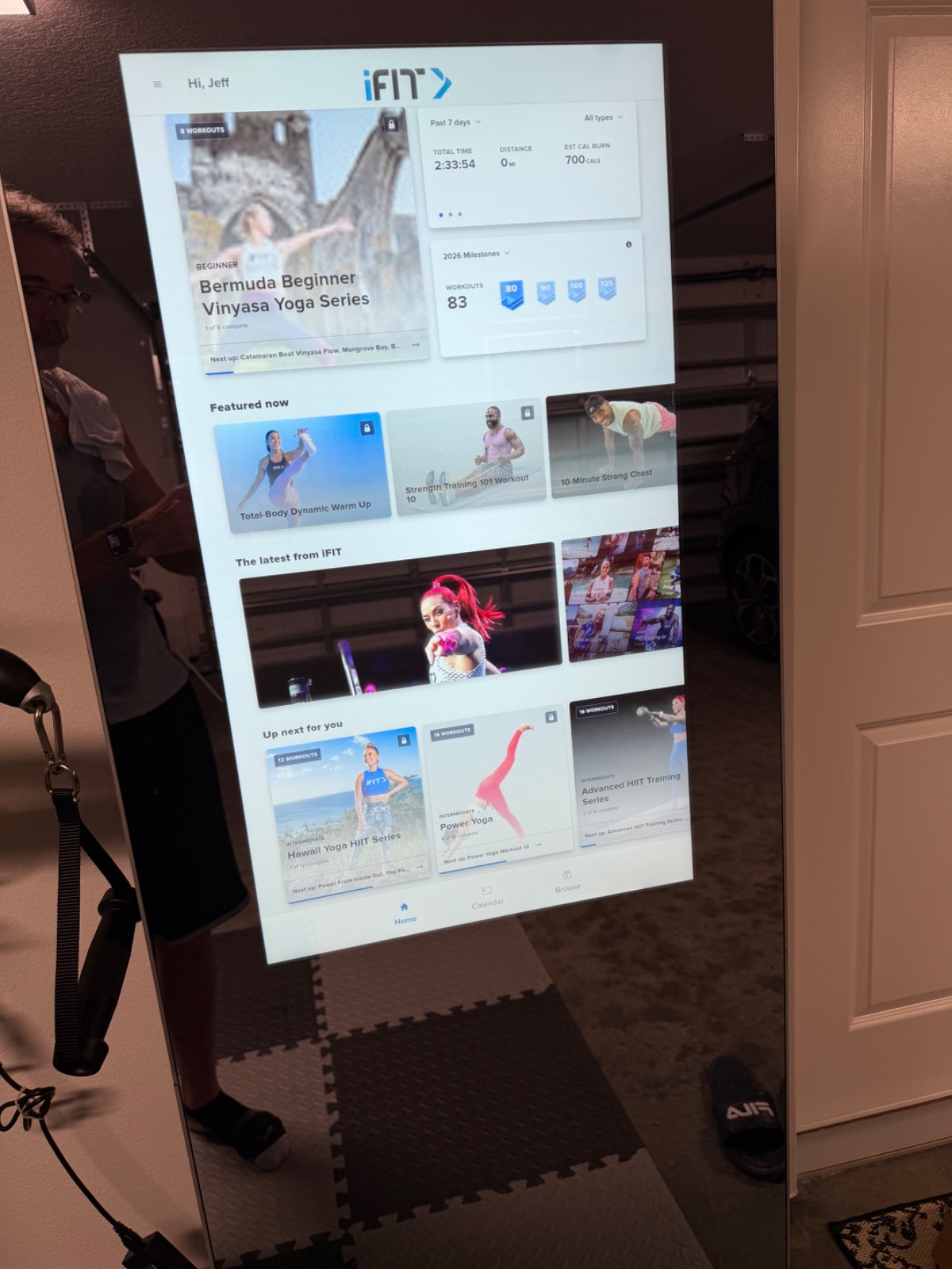 Nordic Track Vault Mirror IFIT Training Instructors Appear Live From the Mirror - Like New - The Villages, FL, photo 2 of 4