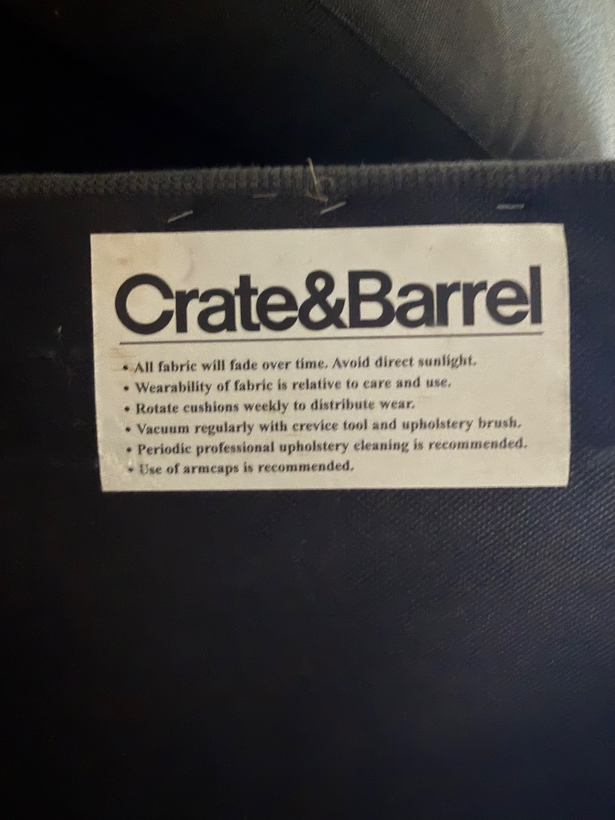 Crate and Barrel Furniture - Fair - Nutley, NJ, photo 4 of 5
