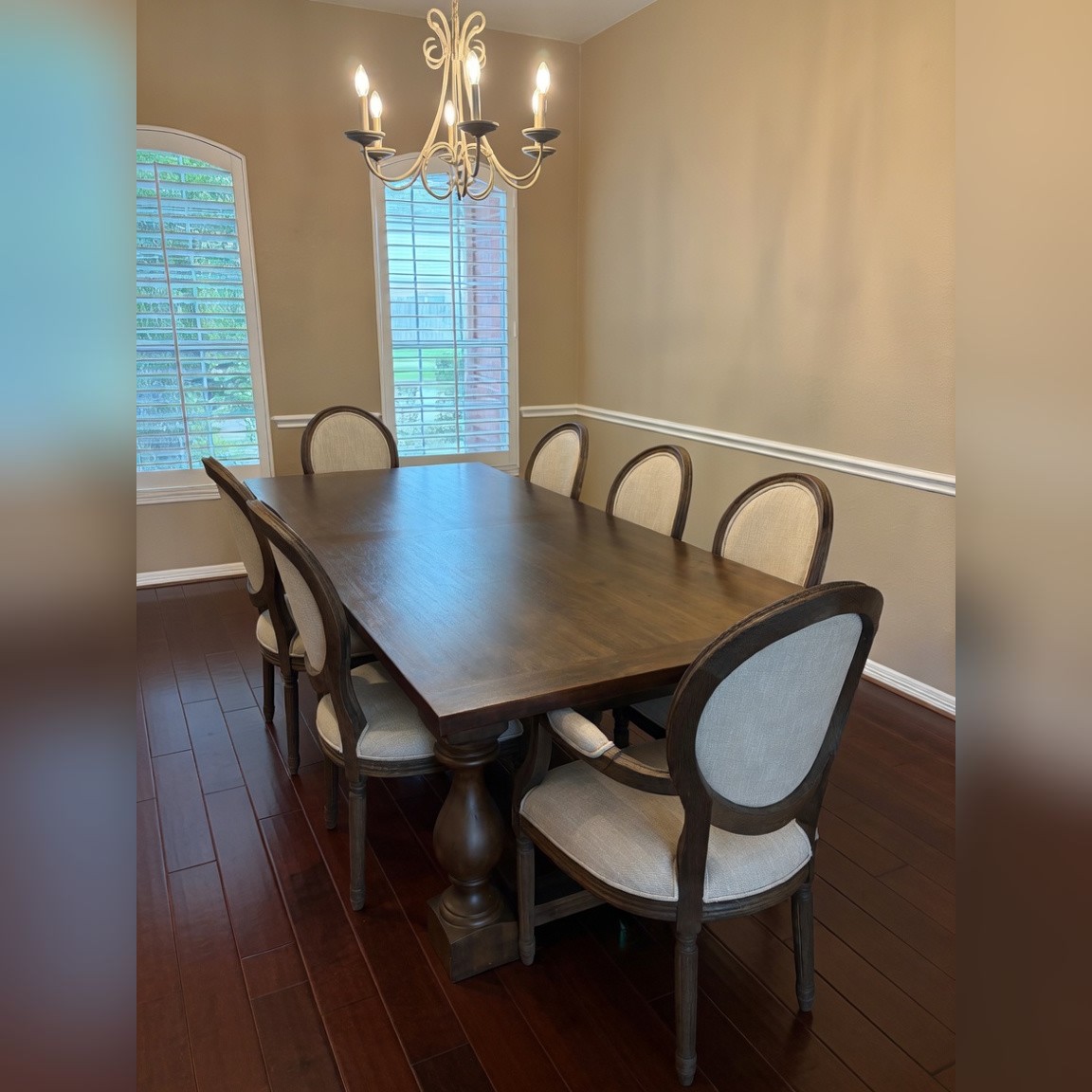 Restoration Hardware Dining Table and Chairs Seats 8 - Like New - Klein, TX