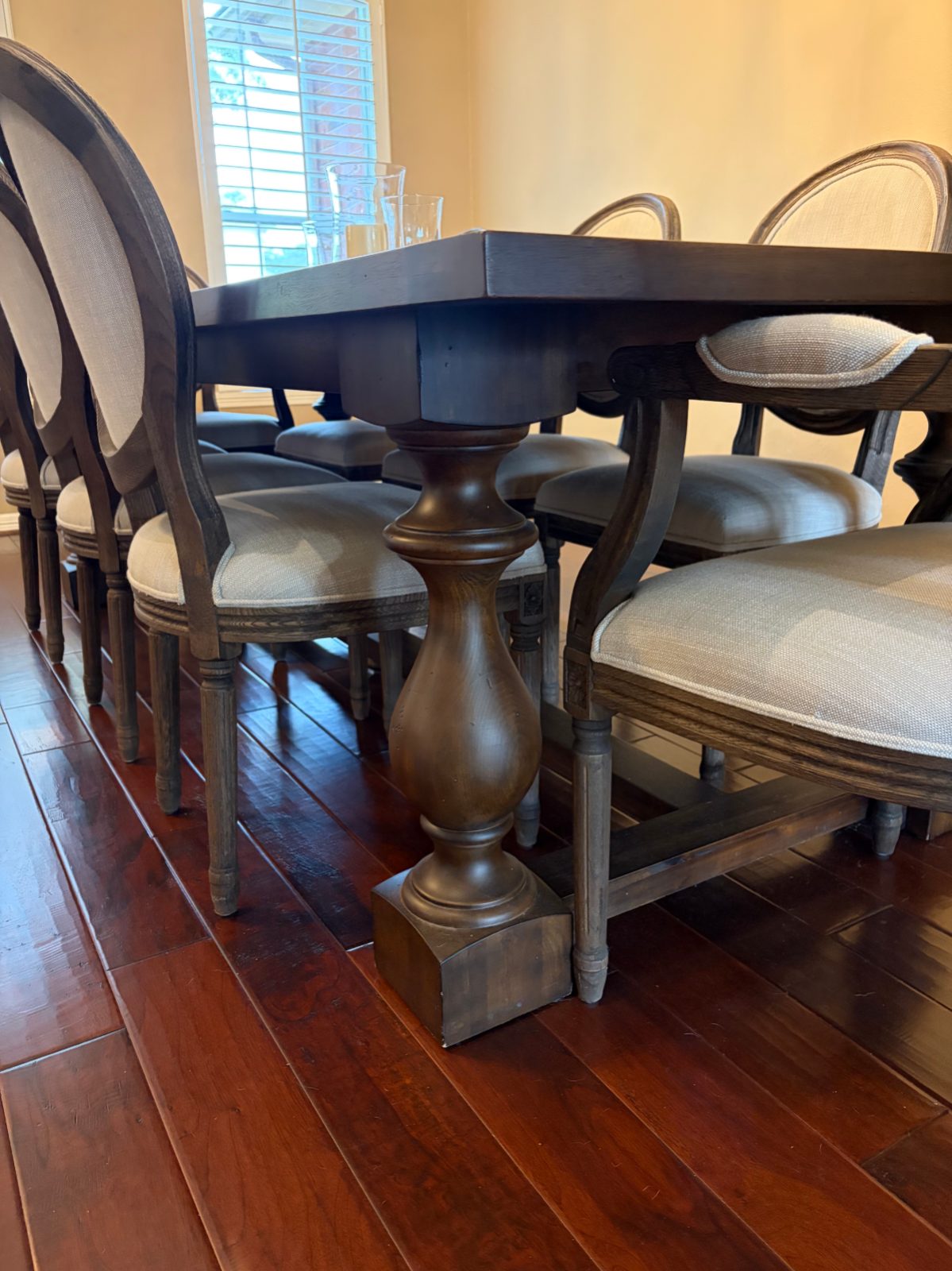 Restoration Hardware Dining Table and Chairs Seats 8 - Like New - Klein, TX, photo 2 of 10