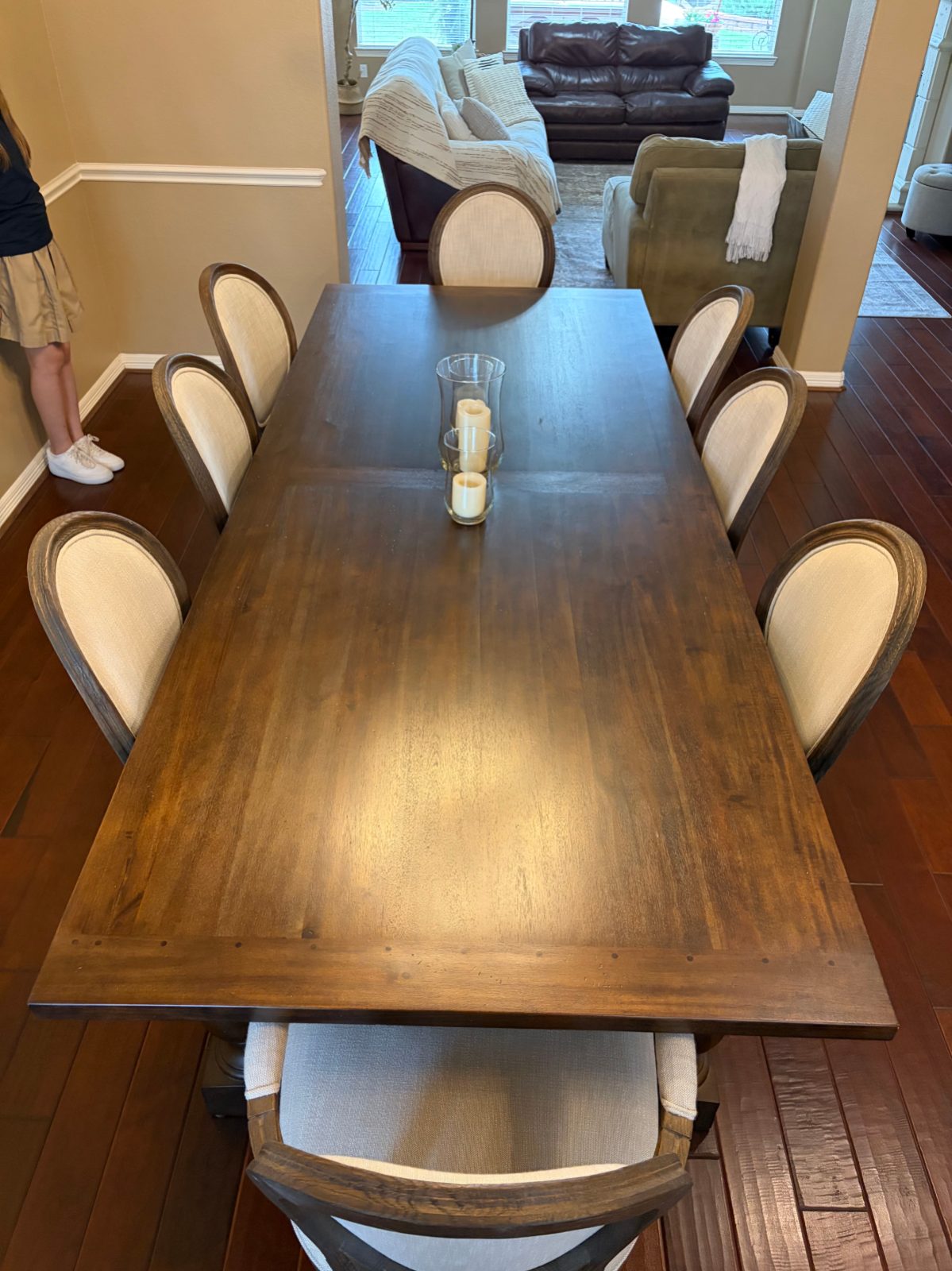 Restoration Hardware Dining Table and Chairs Seats 8 - Like New - Klein, TX, photo 5 of 10