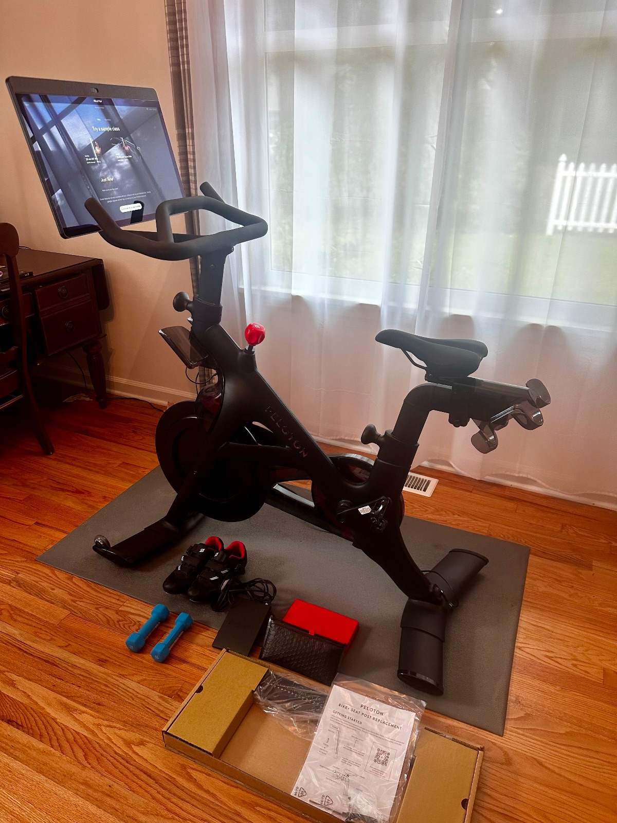 Peloton Bike+ Includes Shoes Mat Weights - Excellent - 2021 - Lake Oswego, OR
