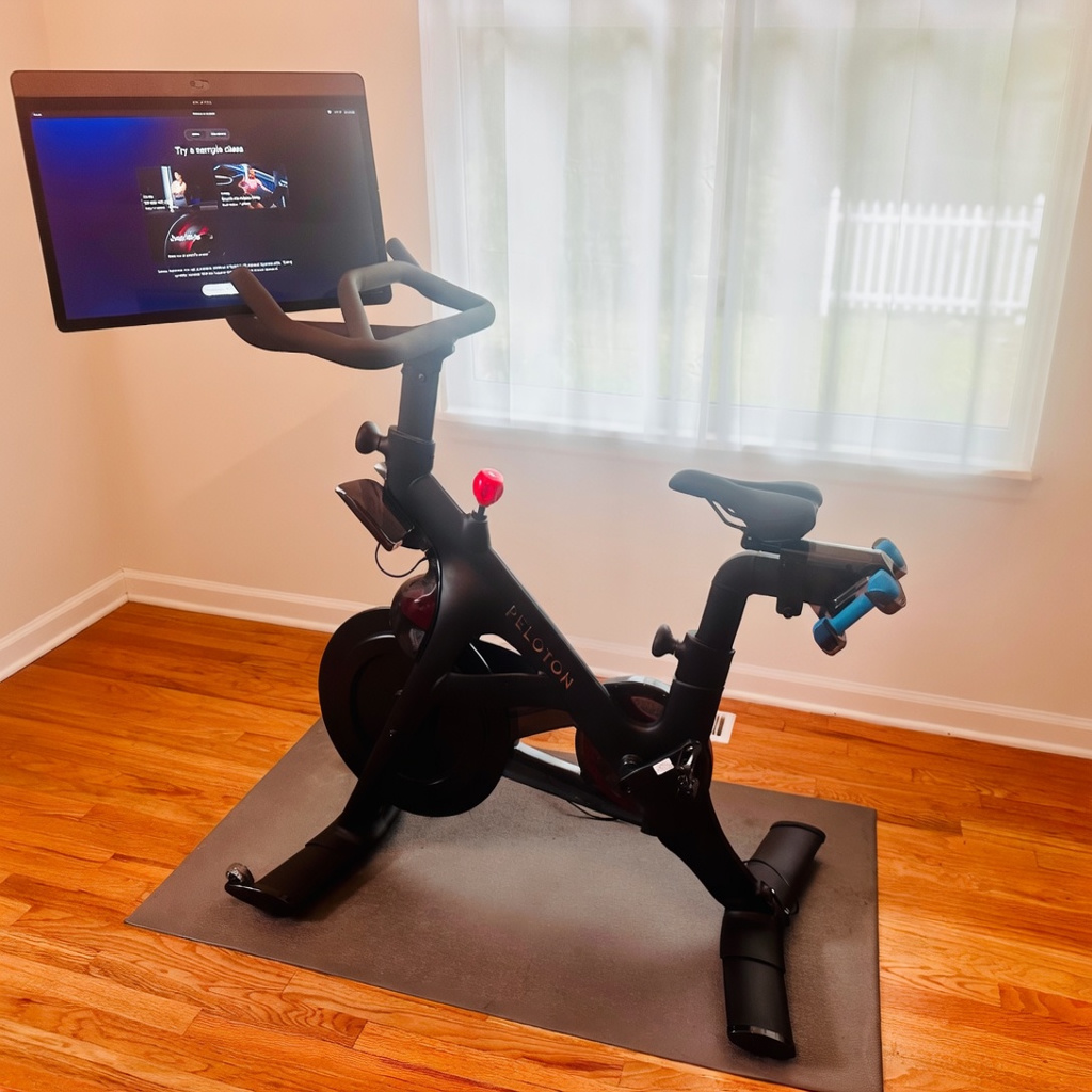 Peloton Bike+ Includes Shoes Mat Weights - Excellent - 2021 - Lake Oswego, OR, photo 2 of 3