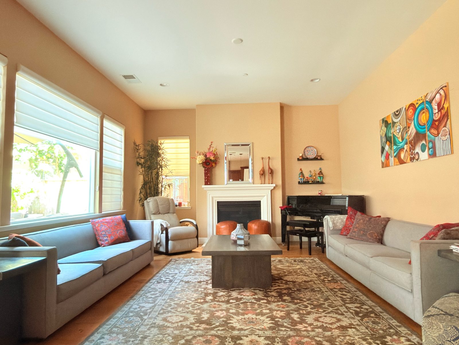 CB2 Light Gray Fabric 3 Seat Sofa (2 of Them) - Good - Milpitas, CA, photo 2 of 3