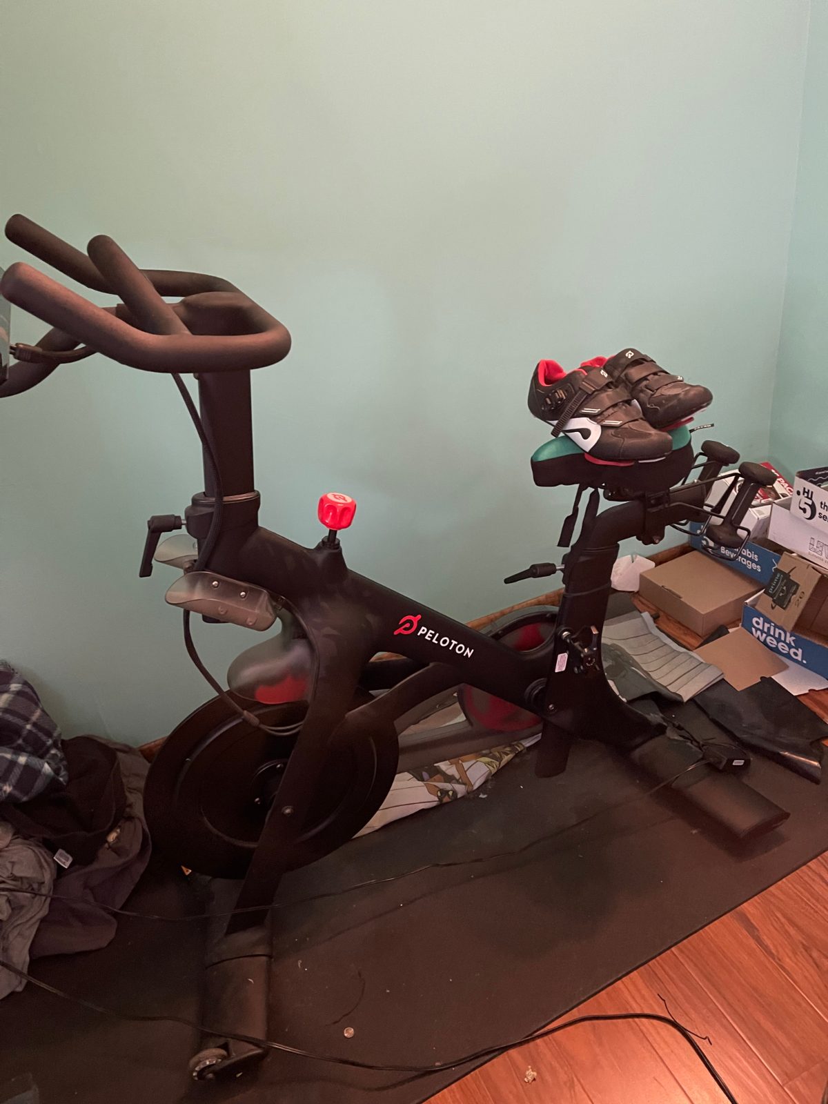Peloton Bike, Shoes Mat Weights - Very Good - 2019 - Middlesex County, MA, photo 3 of 3