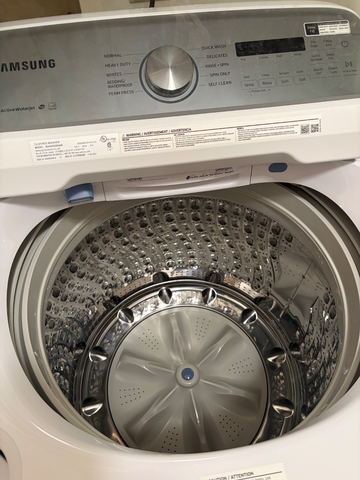 Samsung WA50R5200AW Washer & DVE50R5200W Dryer - Good – Columbus, OH, photo 4 of 7