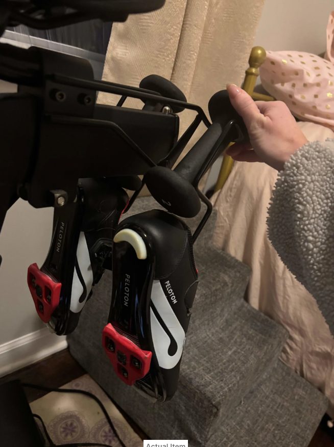 Peloton Bike, Includes Shoes and Weights - Good - 2020 – Chicago, IL, photo 5 of 6