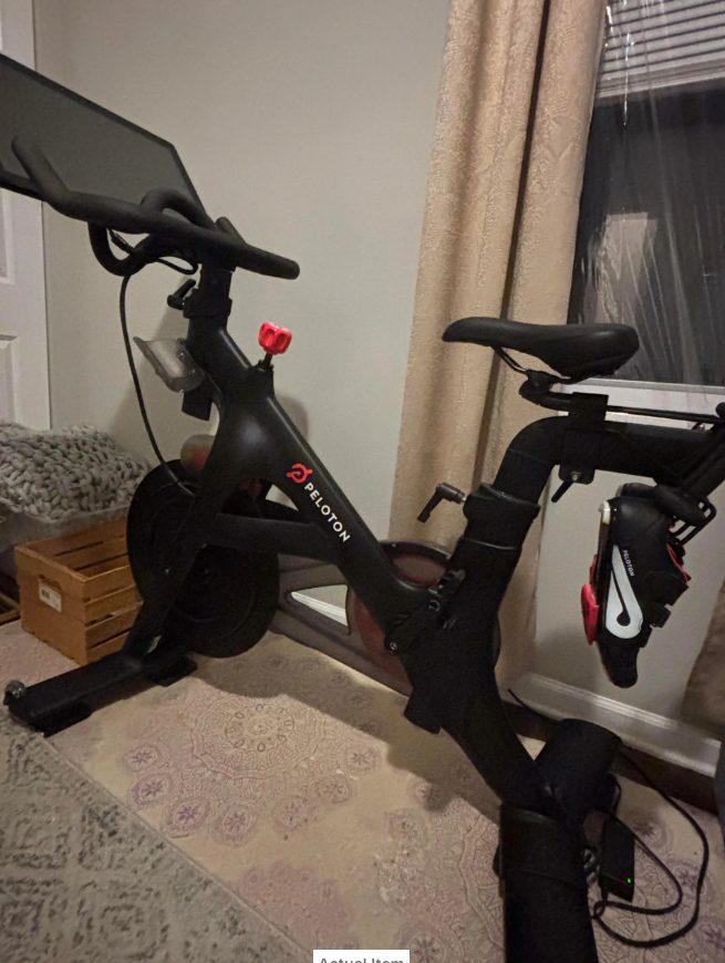 Peloton Bike, Includes Shoes and Weights - Good - 2020 – Chicago, IL, photo 6 of 6